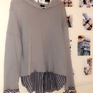 Grey Anthropologie Hoodie